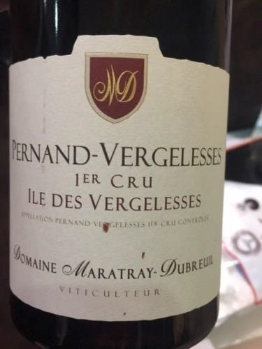 Pernand-Vergelesses 1er cru "Ile des Vergelesses" 2018 Rouge